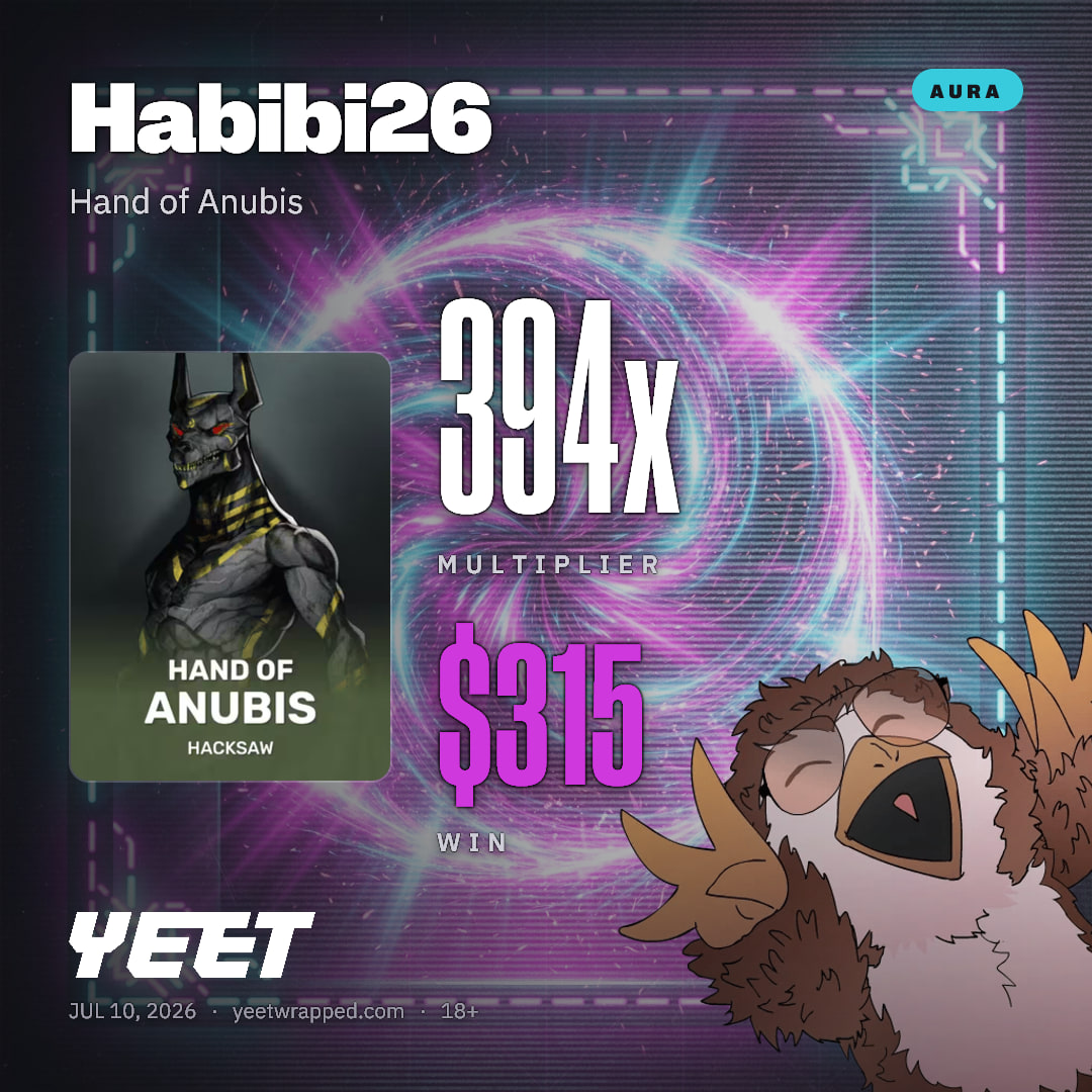 Habibi26 hit 393.9x on Hand of Anubis