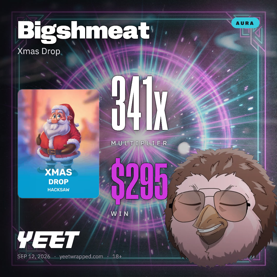 Bigshmeat hit 340.5x on Xmas Drop