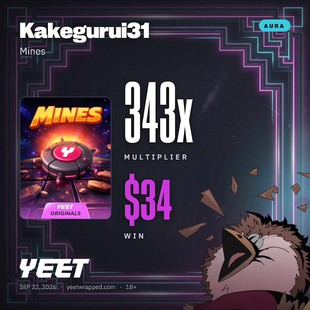 Kakegurui31 hit 342.6x on Mines