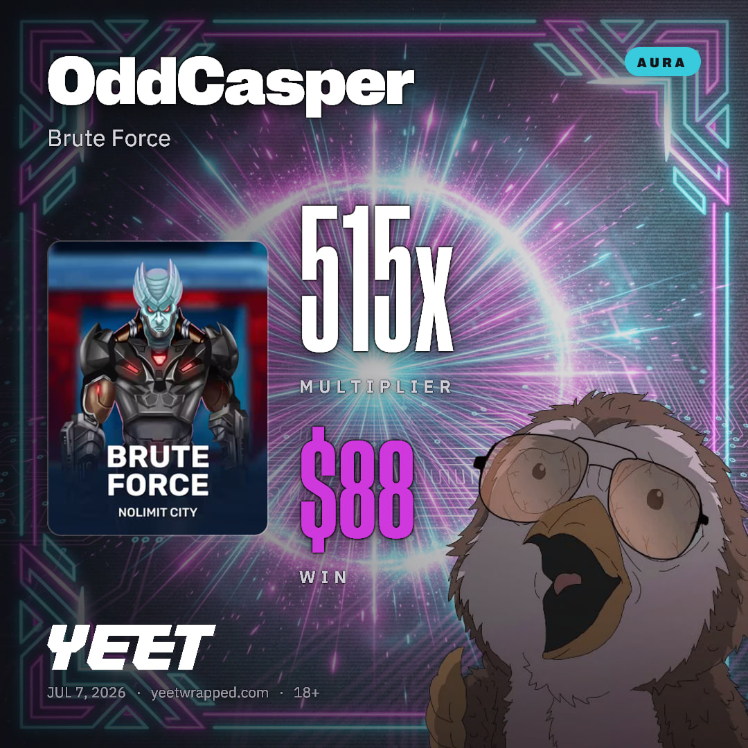 OddCasper hit 514.9x on Brute Force