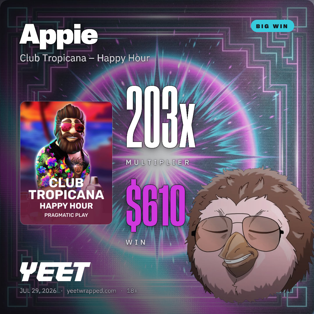 Appie hit 203.5x on Club Tropicana – Happy Hour