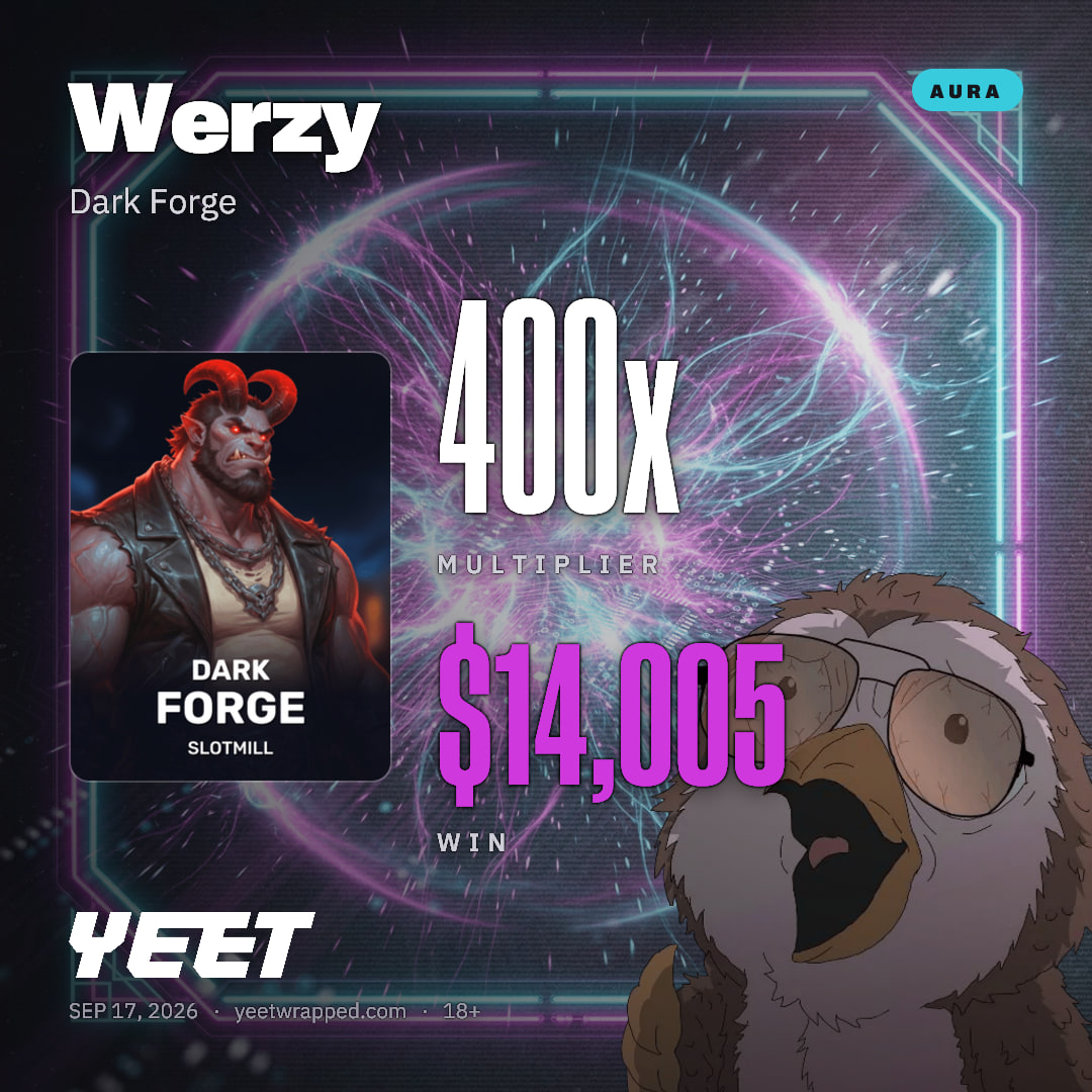 Werzy hit 400.1x on Dark Forge