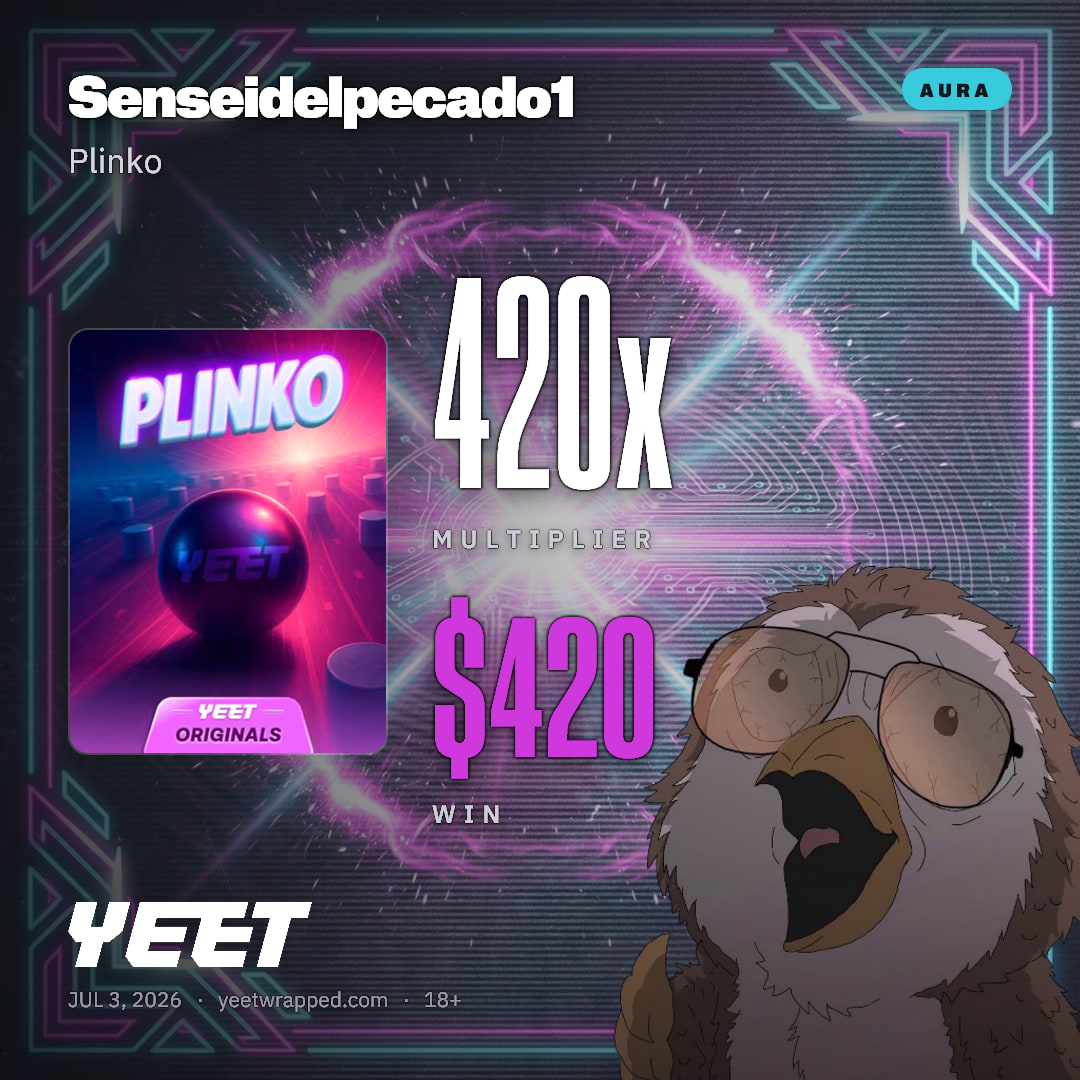 Senseidelpecado1 hit 420x on Plinko