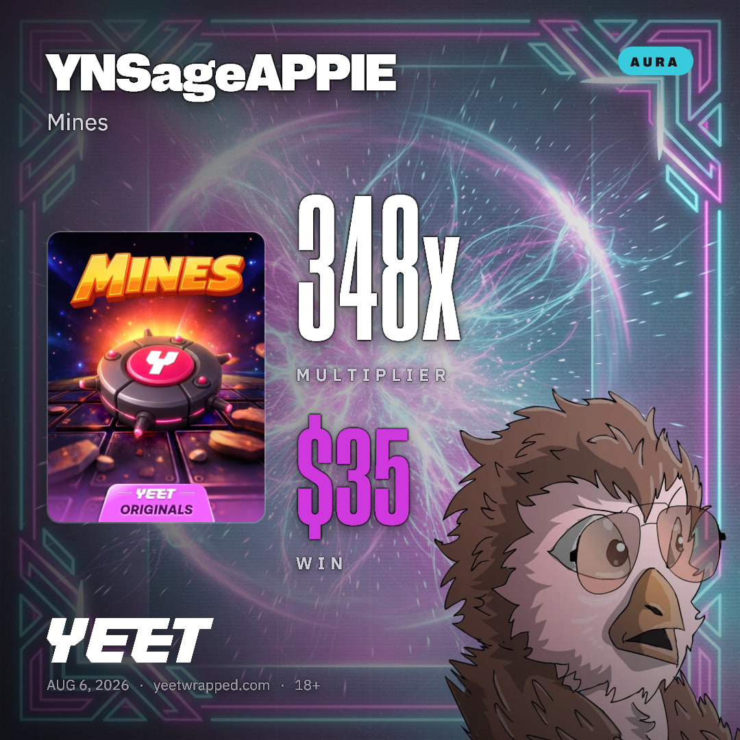 YNSageAPPIE hit 347.6x on Mines