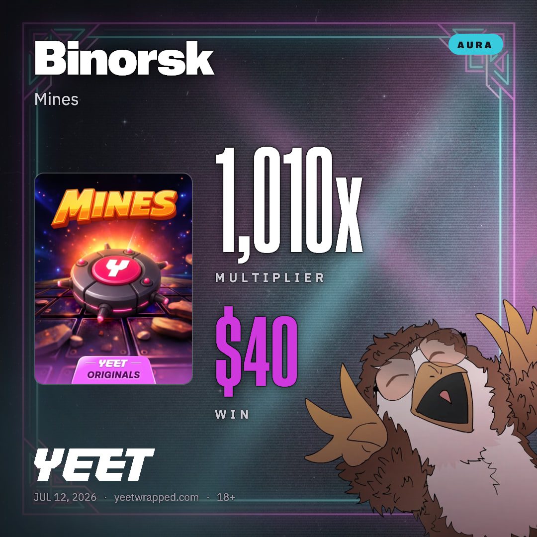 Binorsk hit 1,010x on Mines