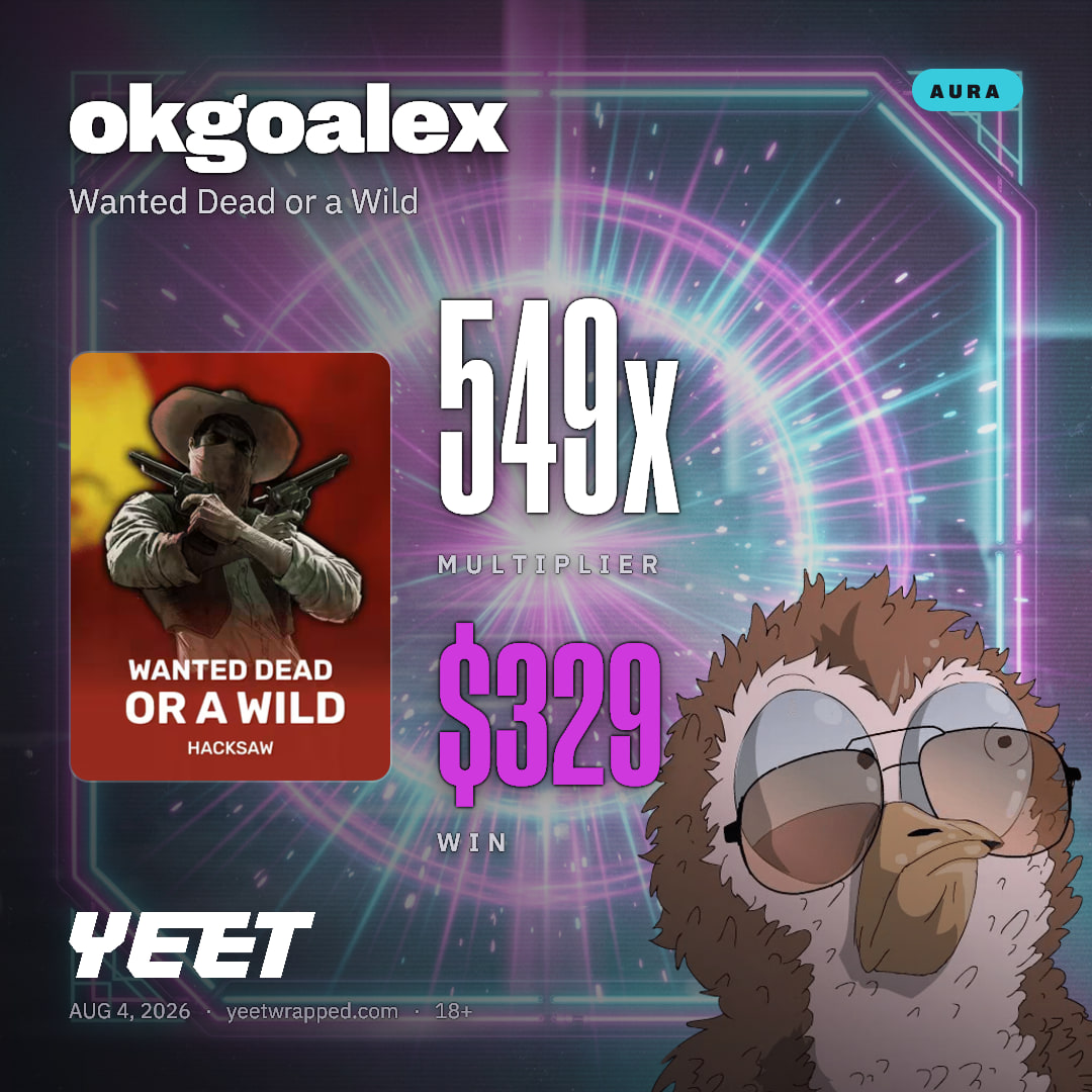 okgoalex hit 548.6x on Wanted Dead or a Wild