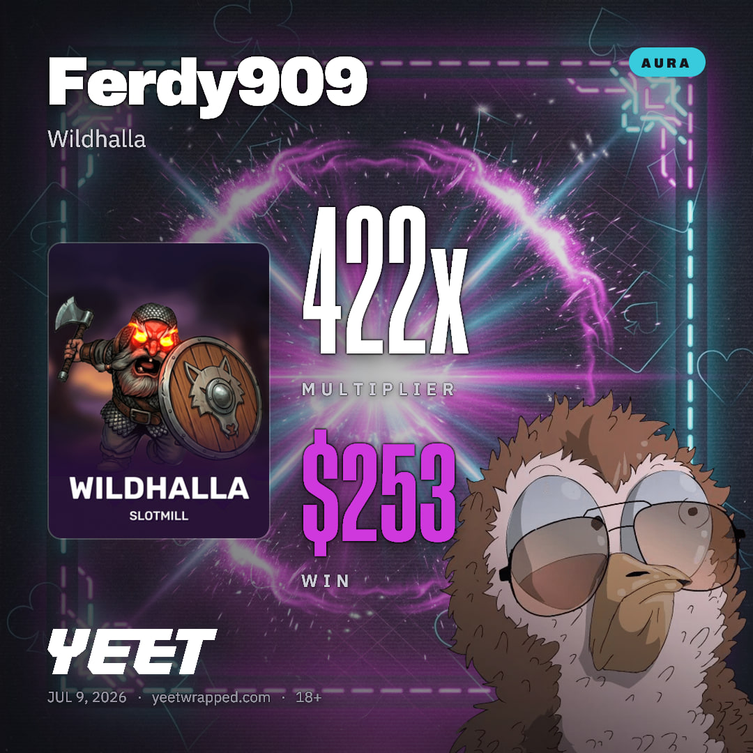 Ferdy909 hit 421.5x on Wildhalla