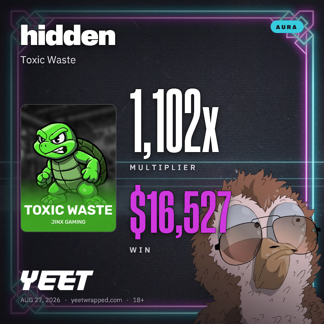 hidden hit 1,102x on Toxic Waste