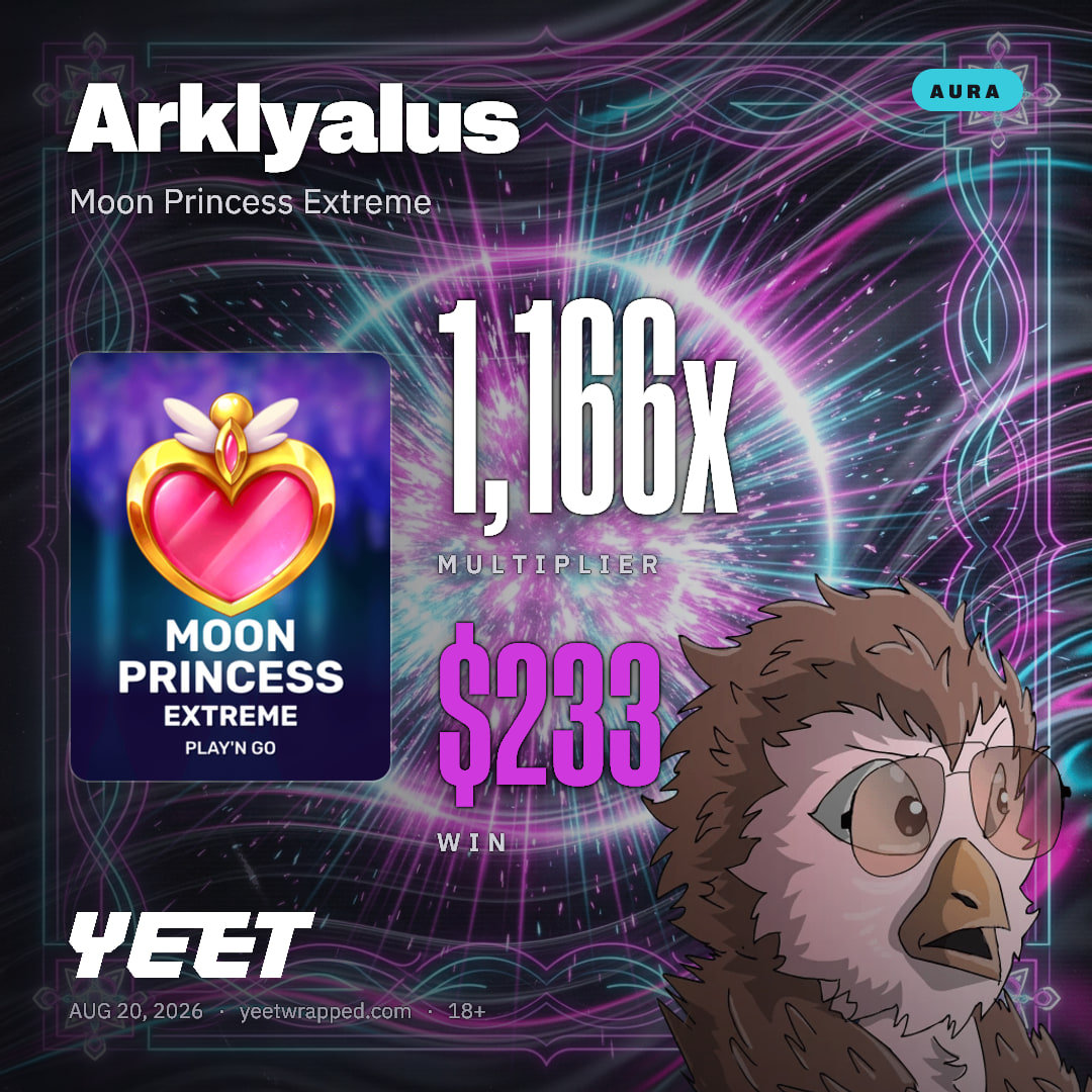 Arklyalus hit 1,166x on Moon Princess Extreme