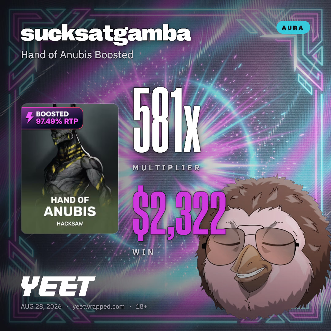 sucksatgamba hit 580.6x on Hand of Anubis Boosted