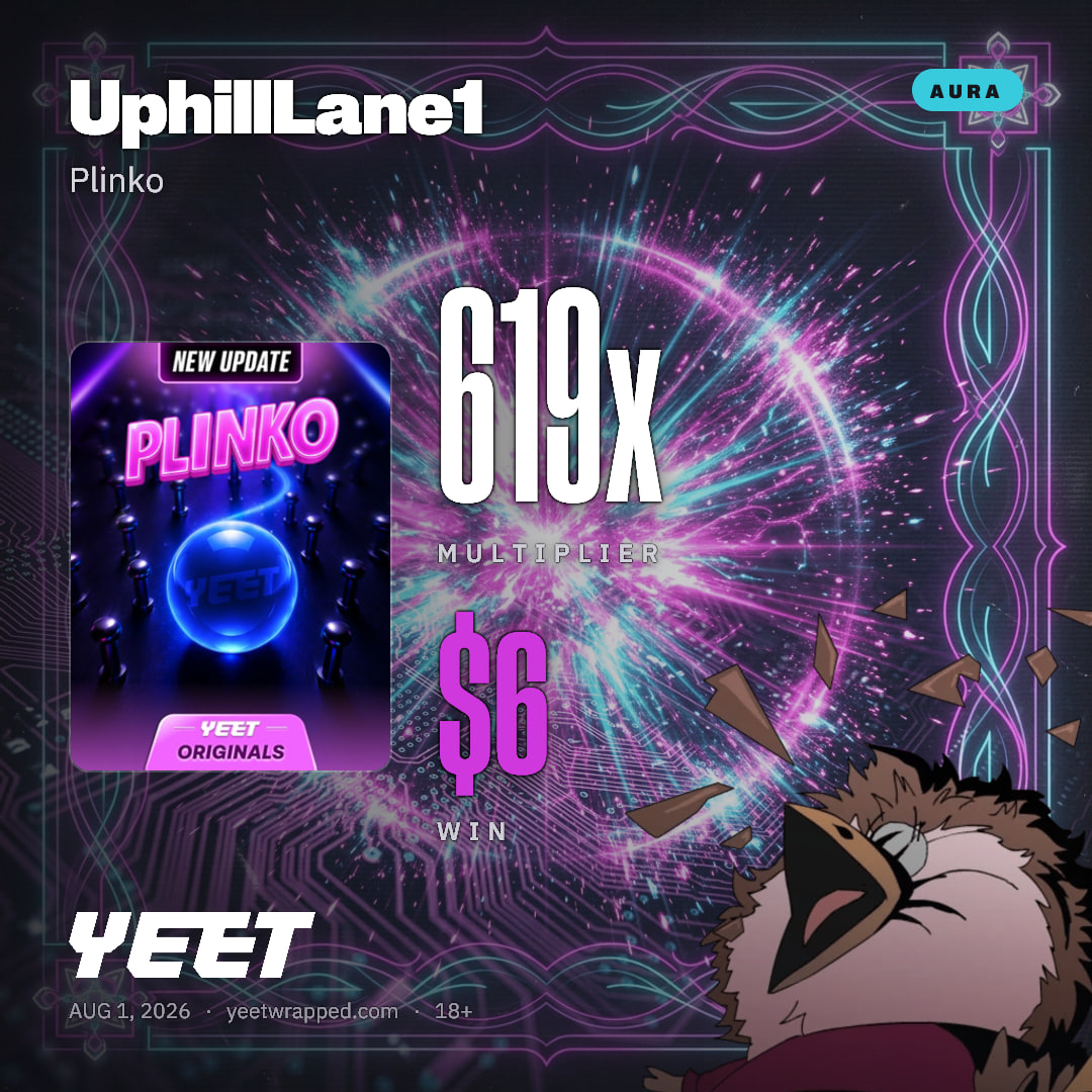 UphillLane1 hit 619x on Plinko
