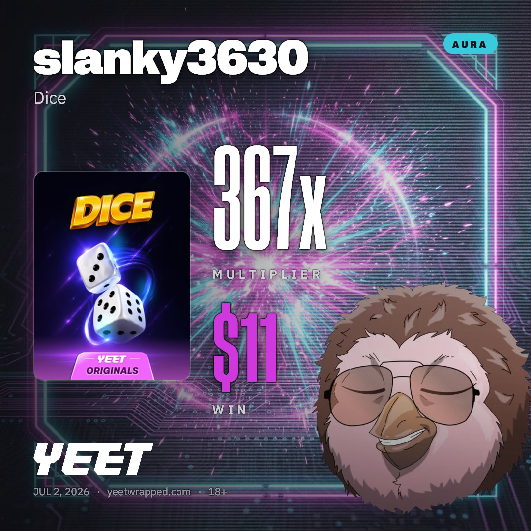slanky3630 hit 366.7x on Dice