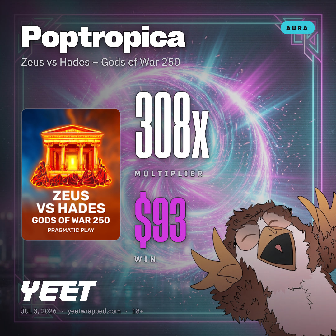 Poptropica hit 308.4x on Zeus vs Hades – Gods of War 250