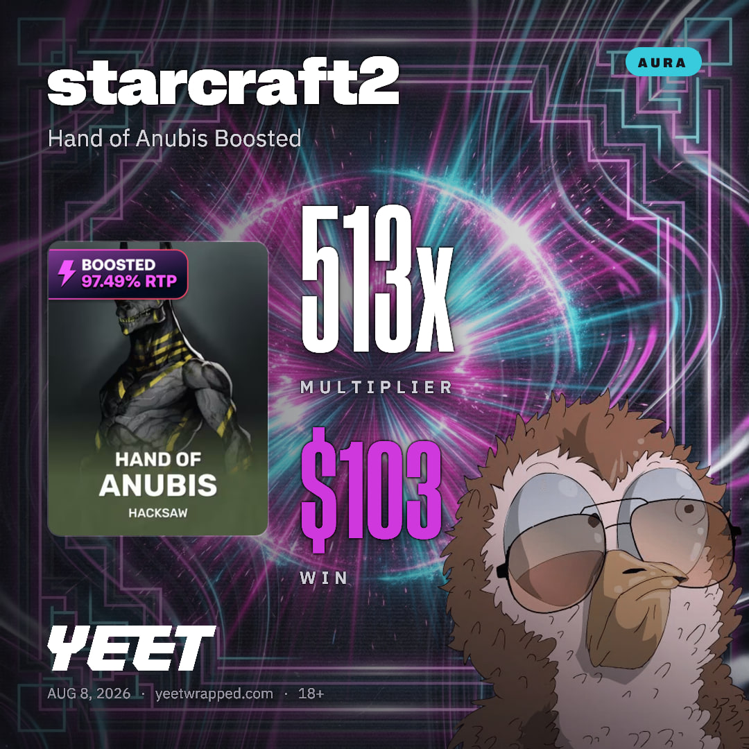 starcraft2 hit 512.7x on Hand of Anubis Boosted