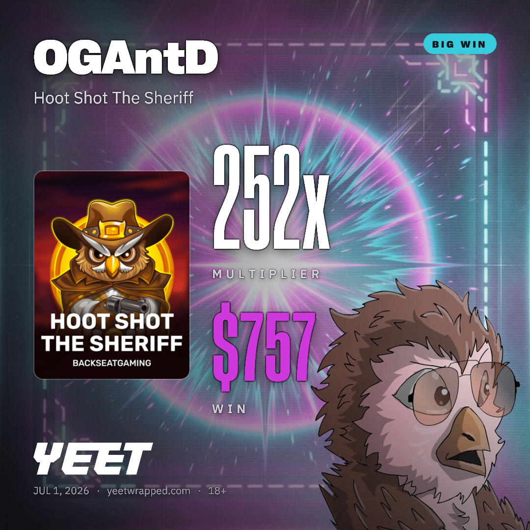 OGAntD hit 252.3x on Hoot Shot The Sheriff