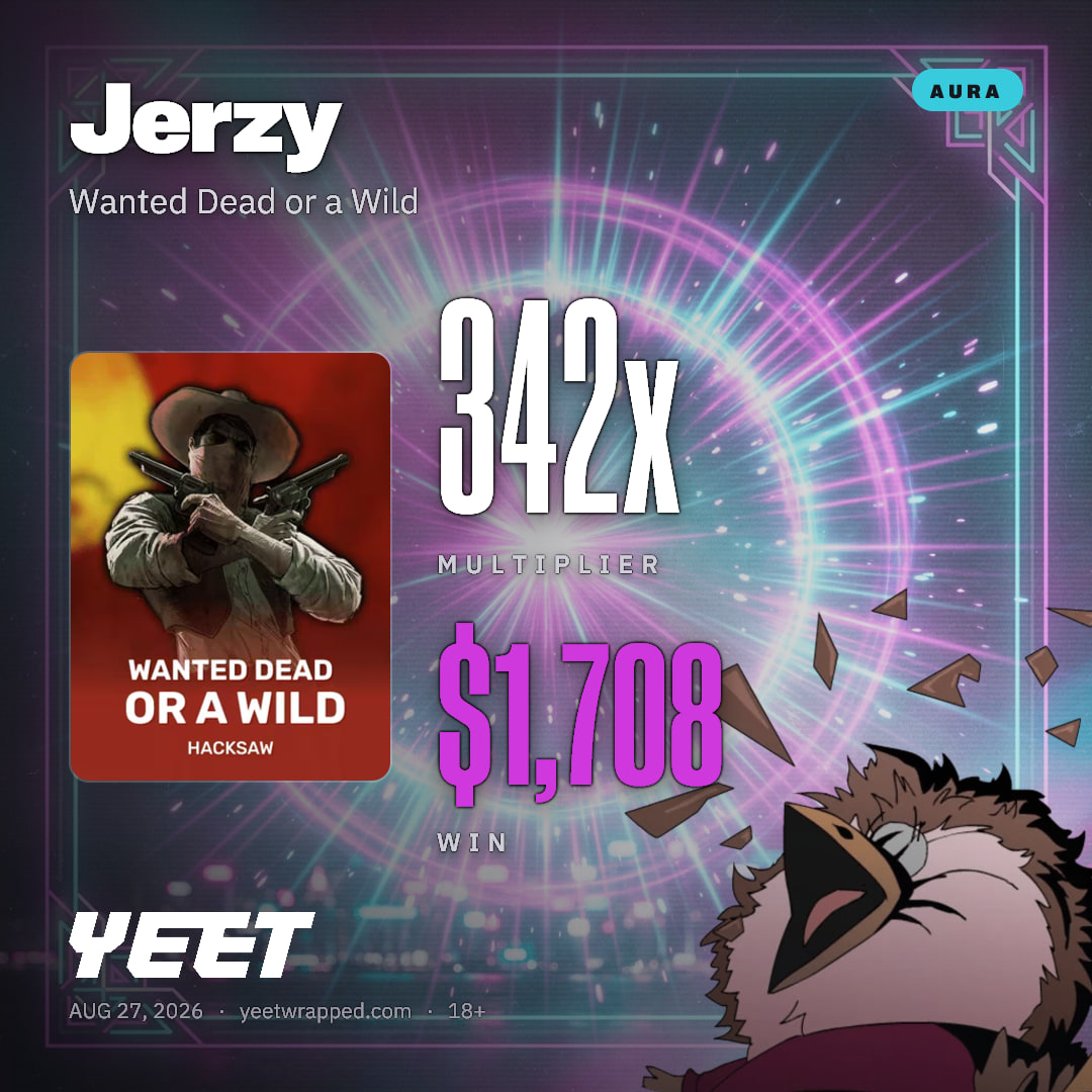 Jerzy hit 341.5x on Wanted Dead or a Wild