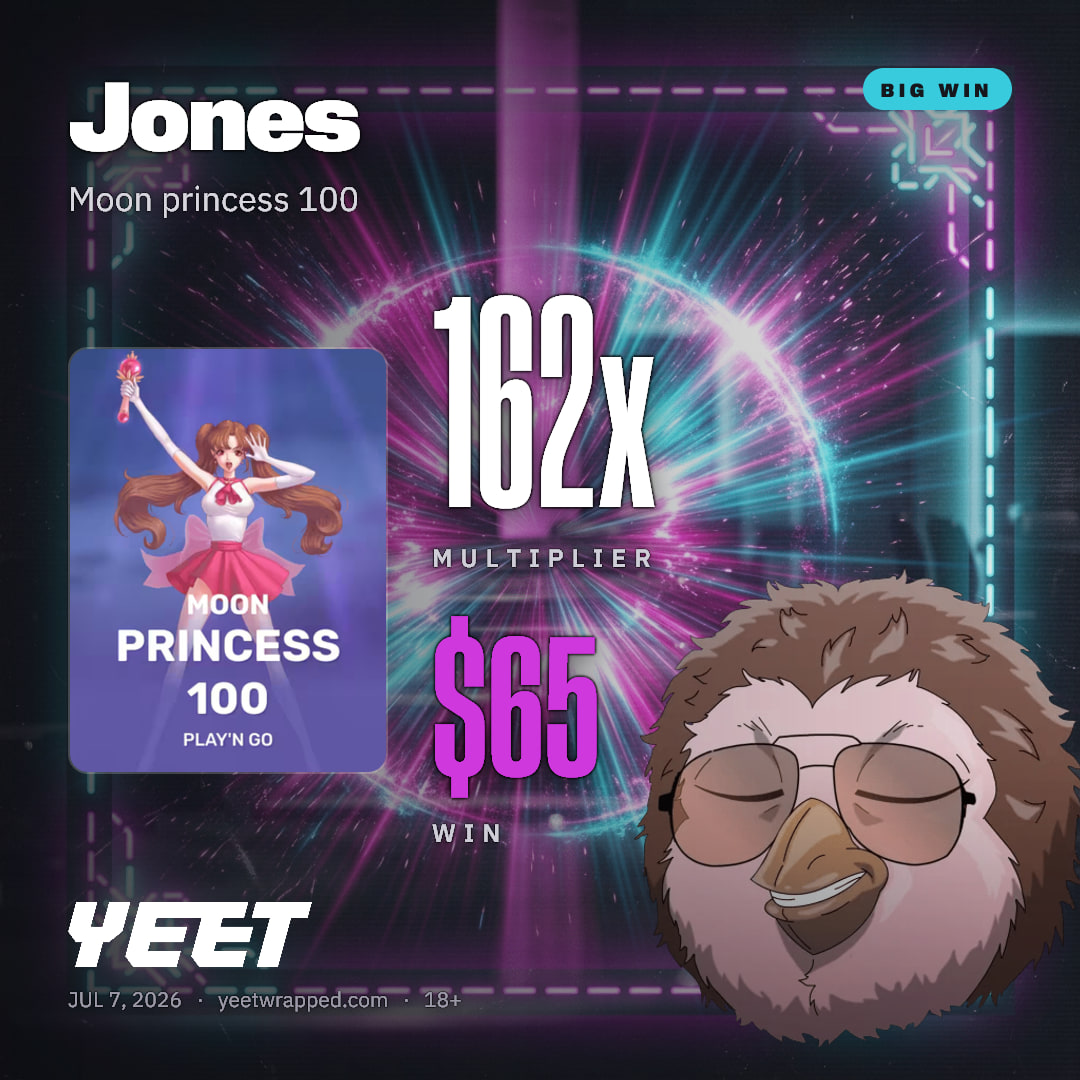 Jones hit 162.1x on Moon princess 100