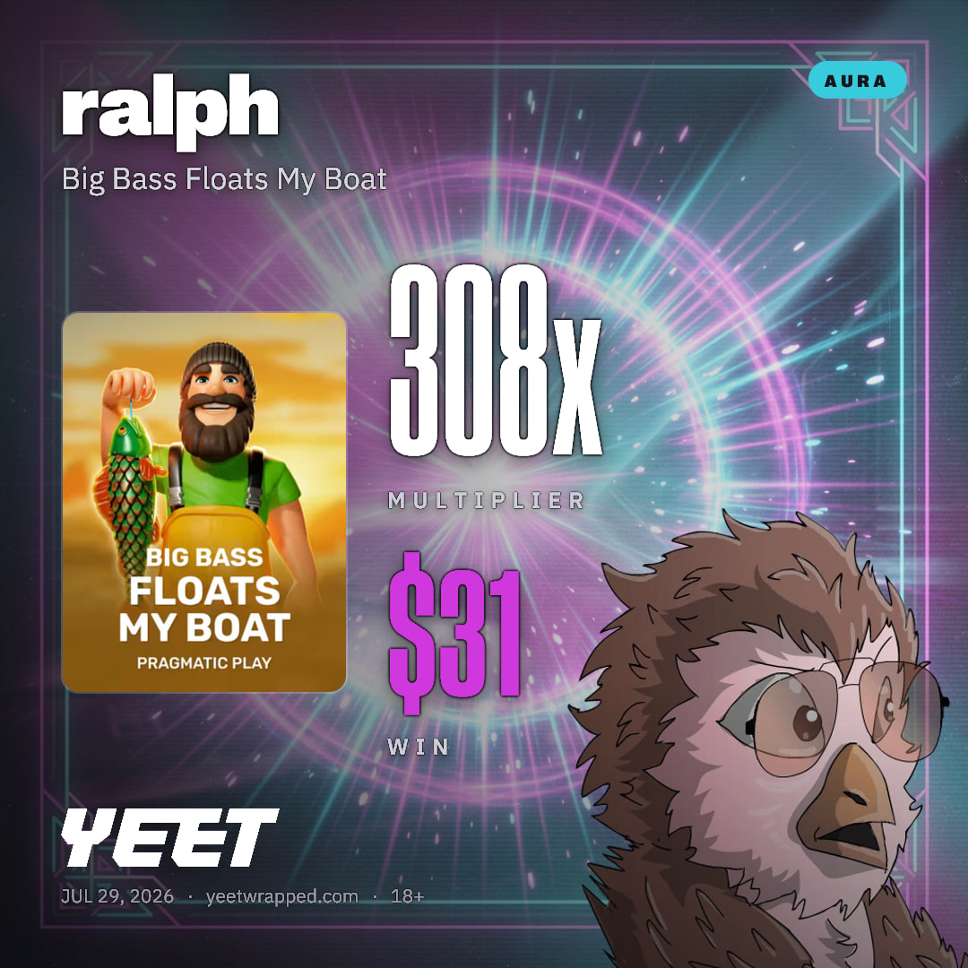 ralph hit 308.3x on Big Bass Floats My Boat