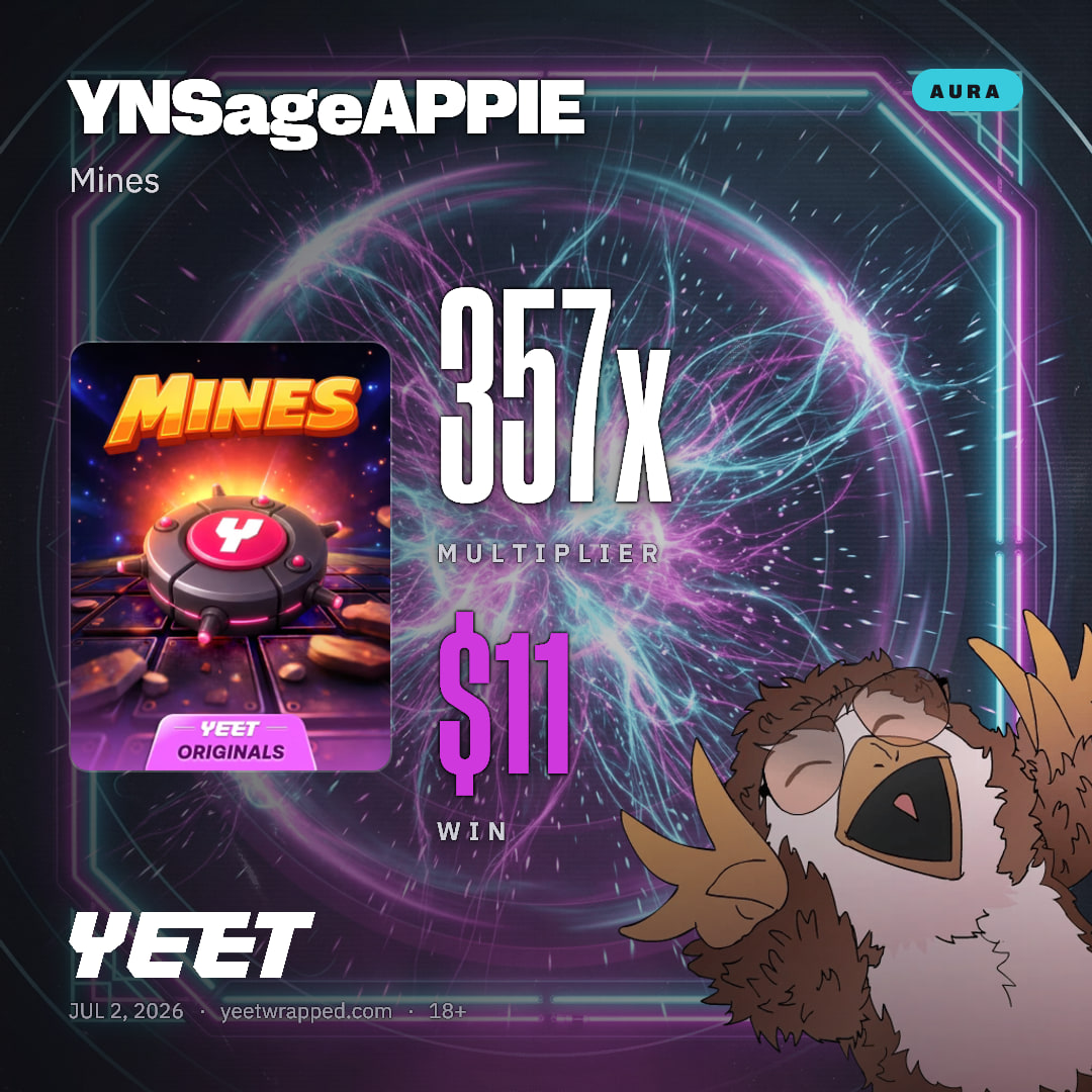 YNSageAPPIE hit 356.6x on Mines