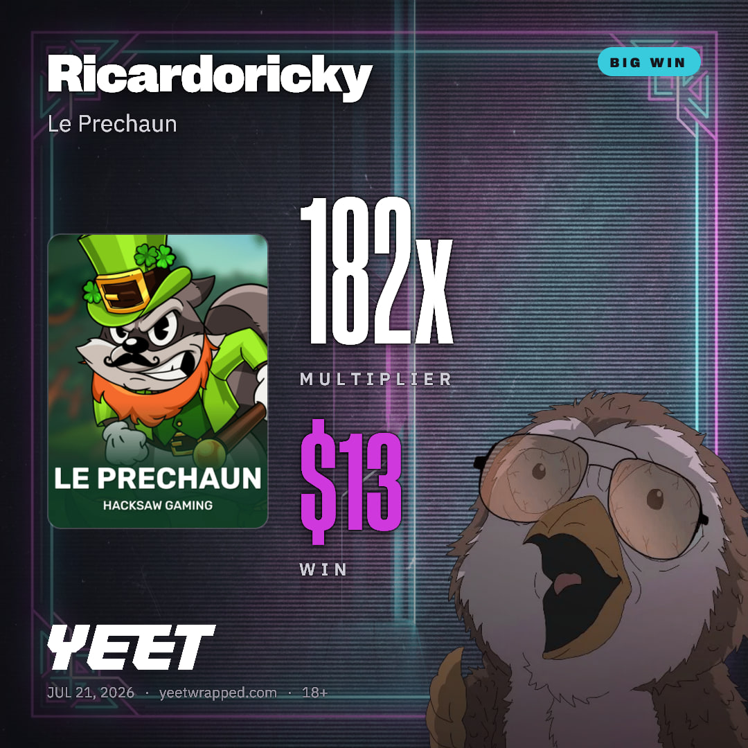 Ricardoricky hit 182.4x on Le Prechaun