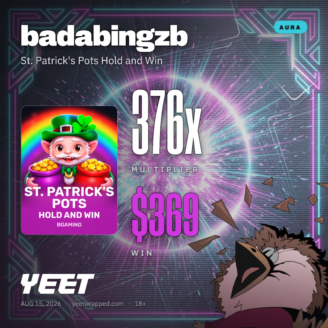 badabingzb hit 376.4x on St. Patrick's Pots Hold and Win