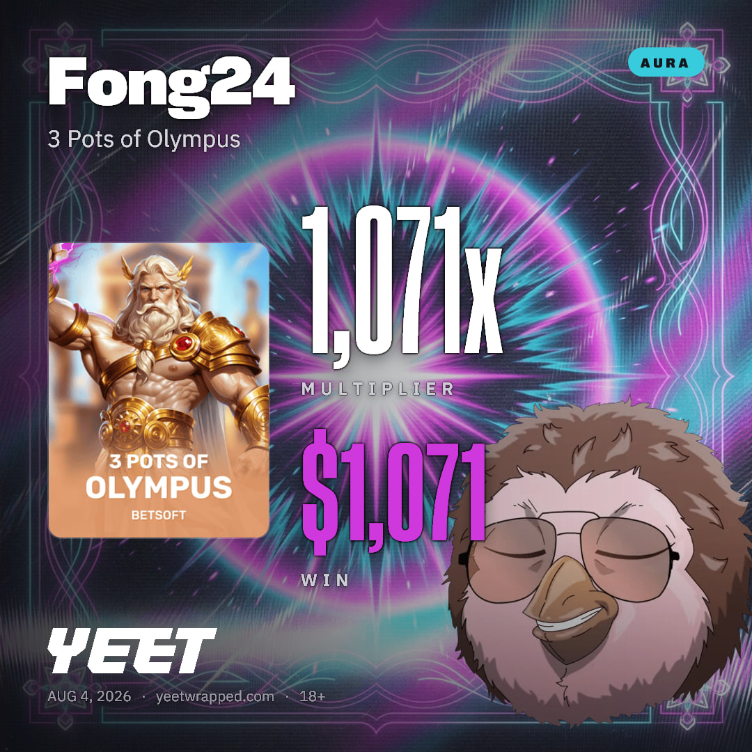 Fong24 hit 1,071x on 3 Pots of Olympus