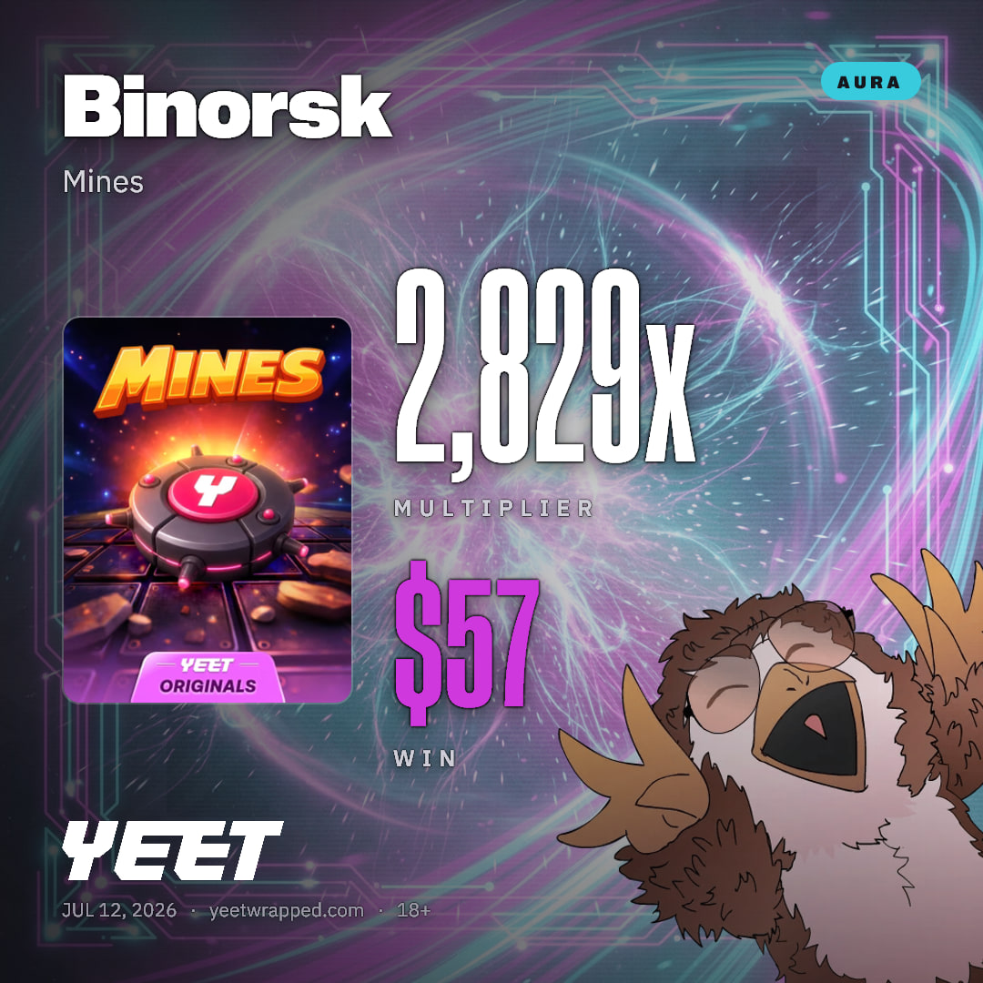 Binorsk hit 2,829x on Mines
