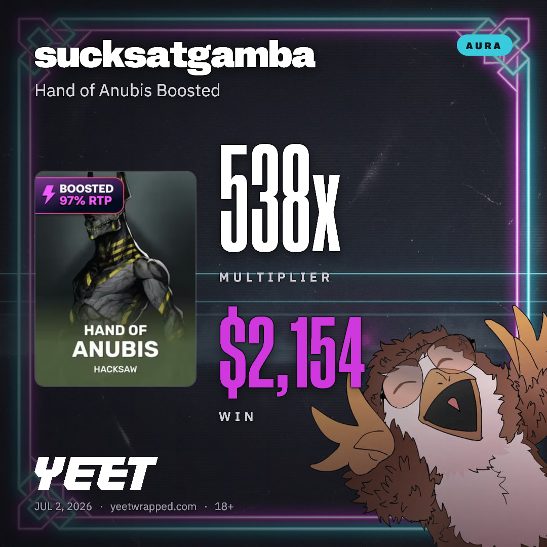 sucksatgamba hit 538.4x on Hand of Anubis Boosted
