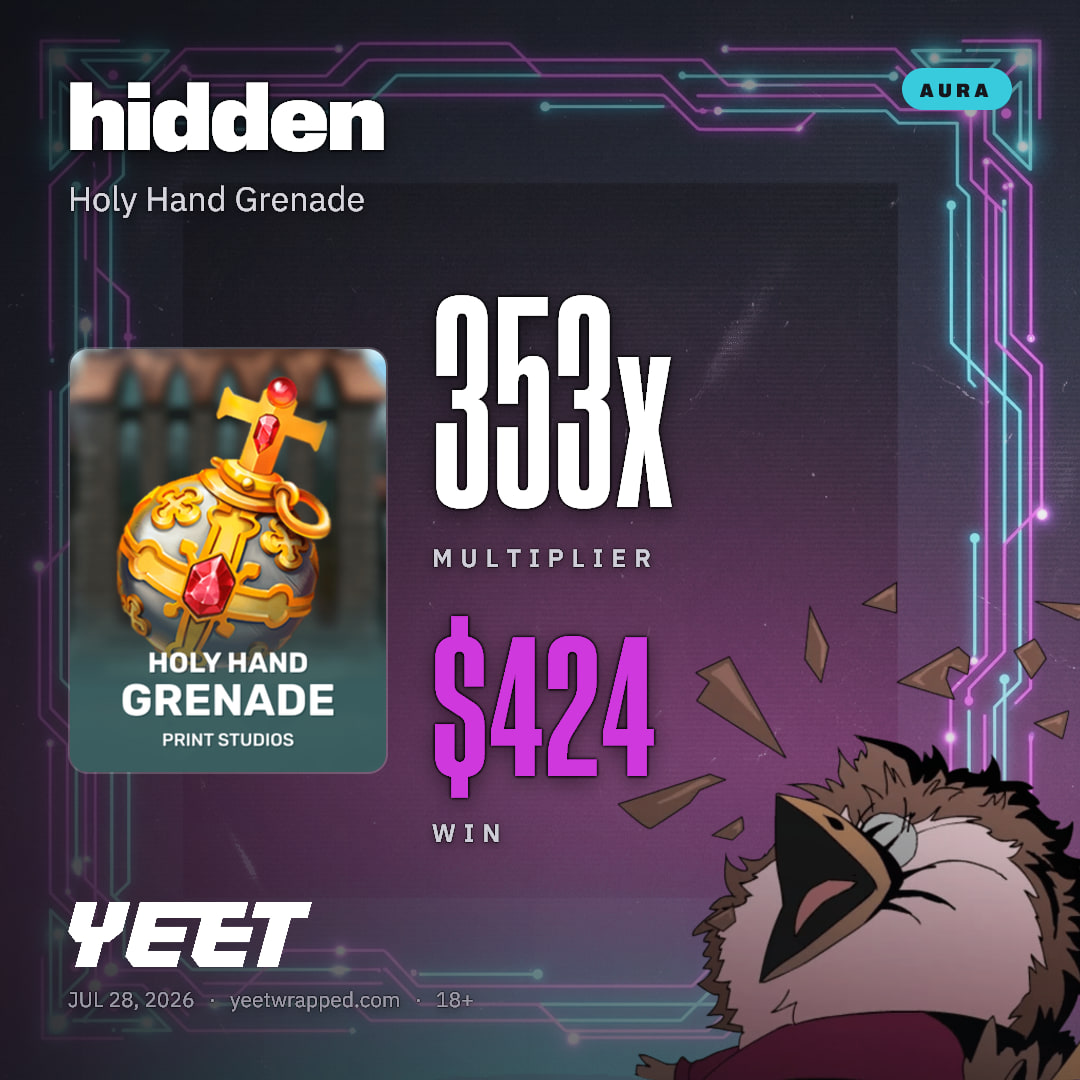 hidden hit 353.3x on Holy Hand Grenade