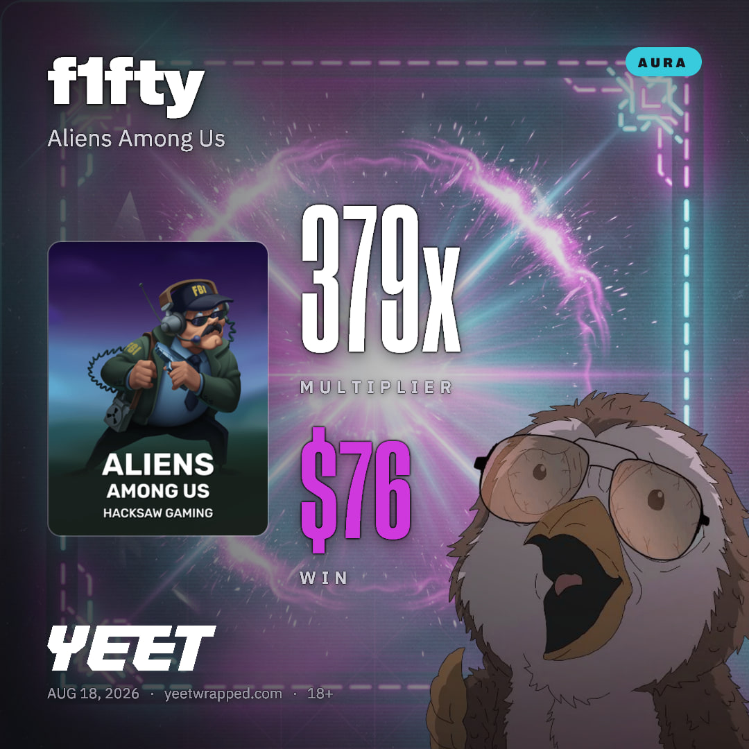 f1fty hit 378.6x on Aliens Among Us