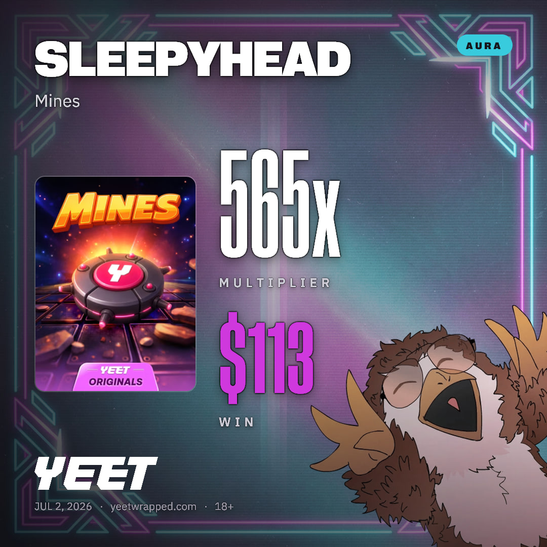 SLEEPYHEAD hit 565.3x on Mines
