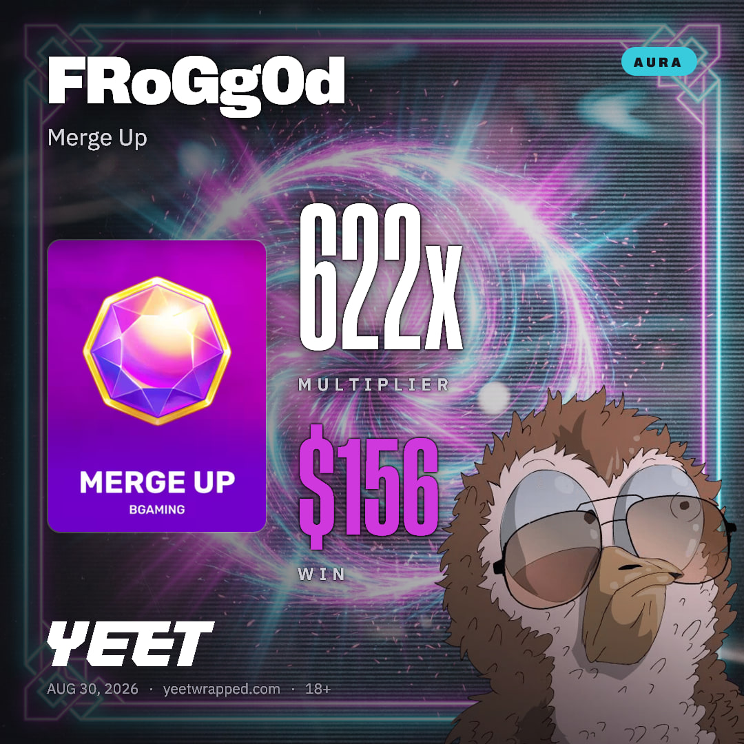 FRoGg0d hit 622.4x on Merge Up