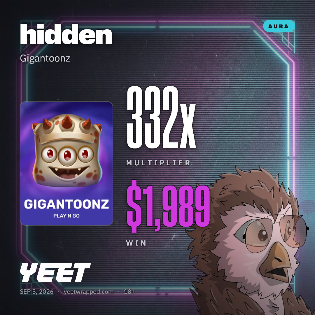 hidden hit 331.5x on Gigantoonz