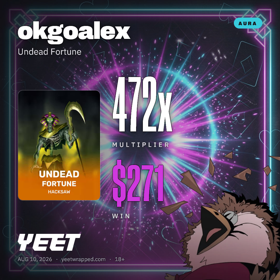 okgoalex hit 472.2x on Undead Fortune