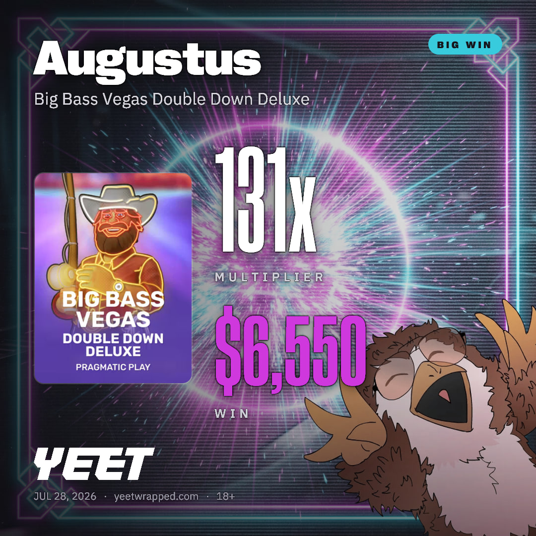 Augustus hit 131x on Big Bass Vegas Double Down Deluxe