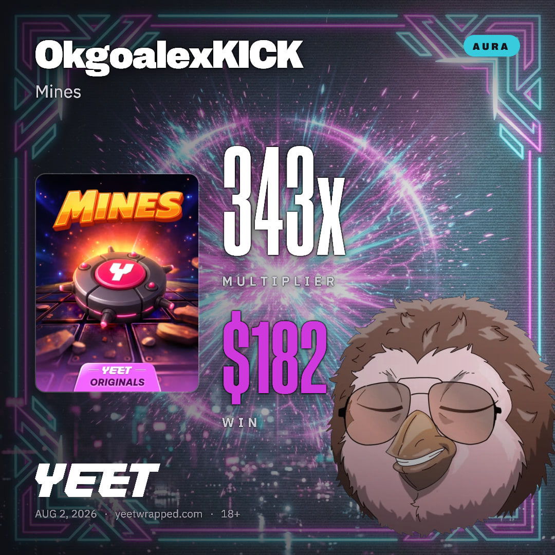 OkgoalexKICK hit 342.6x on Mines