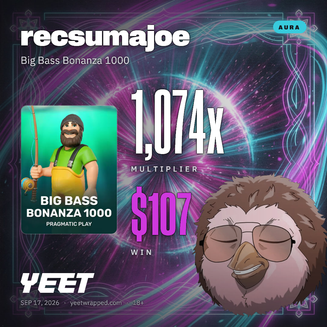 recsumajoe hit 1,074x on Big Bass Bonanza 1000