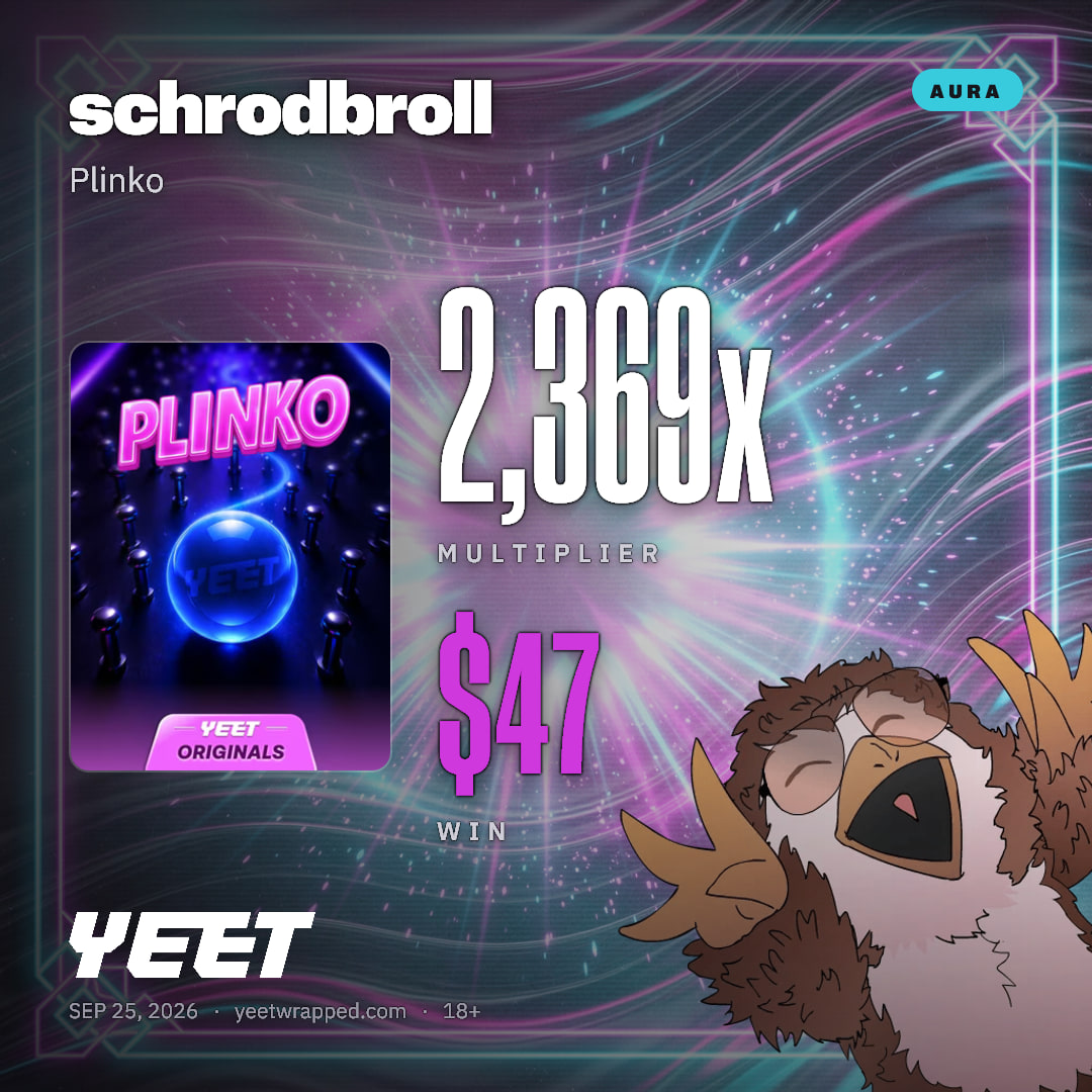 schrodbroll hit 2,369x on Plinko