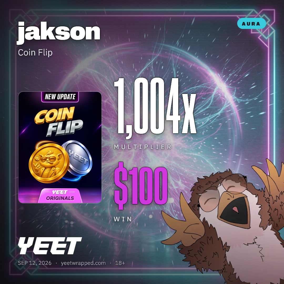 jakson hit 1,004x on Coin Flip