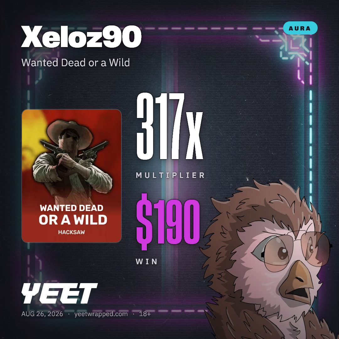 Xeloz90 hit 316.7x on Wanted Dead or a Wild
