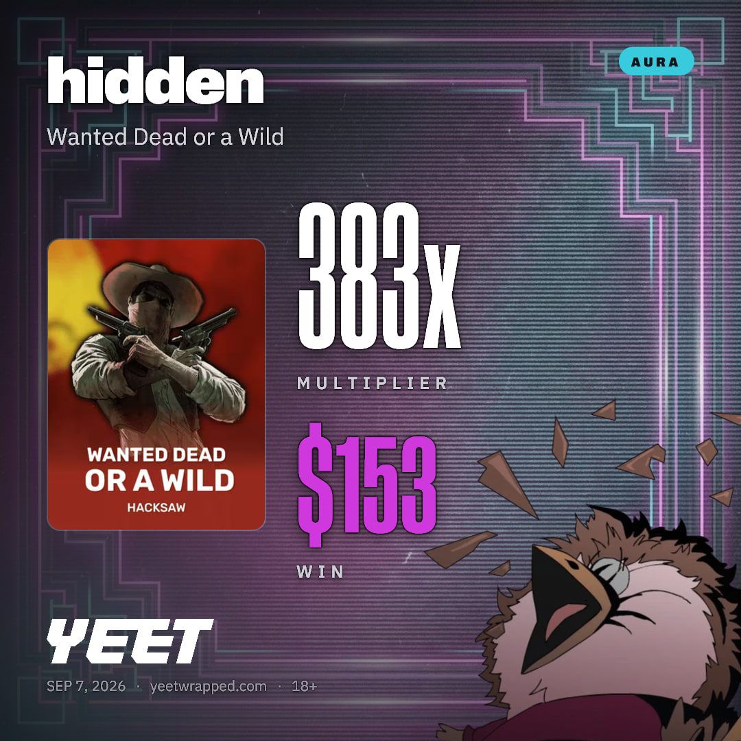 hidden hit 382.8x on Wanted Dead or a Wild