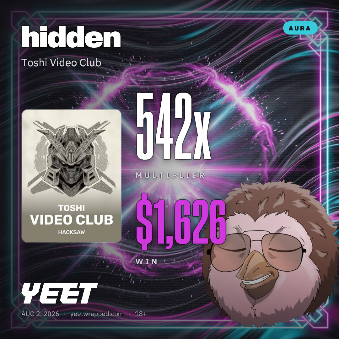 hidden hit 541.9x on Toshi Video Club