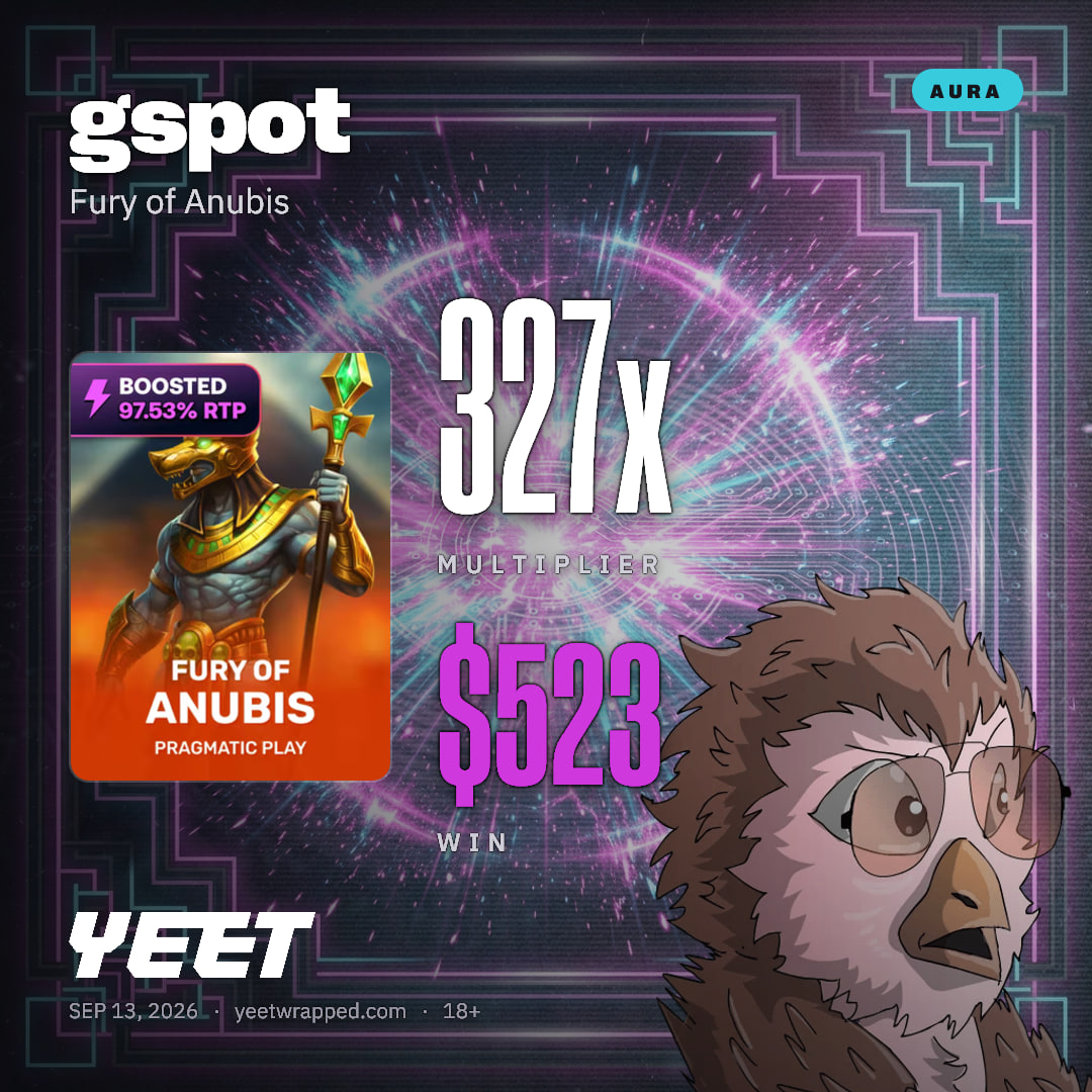 gspot hit 326.7x on Fury of Anubis