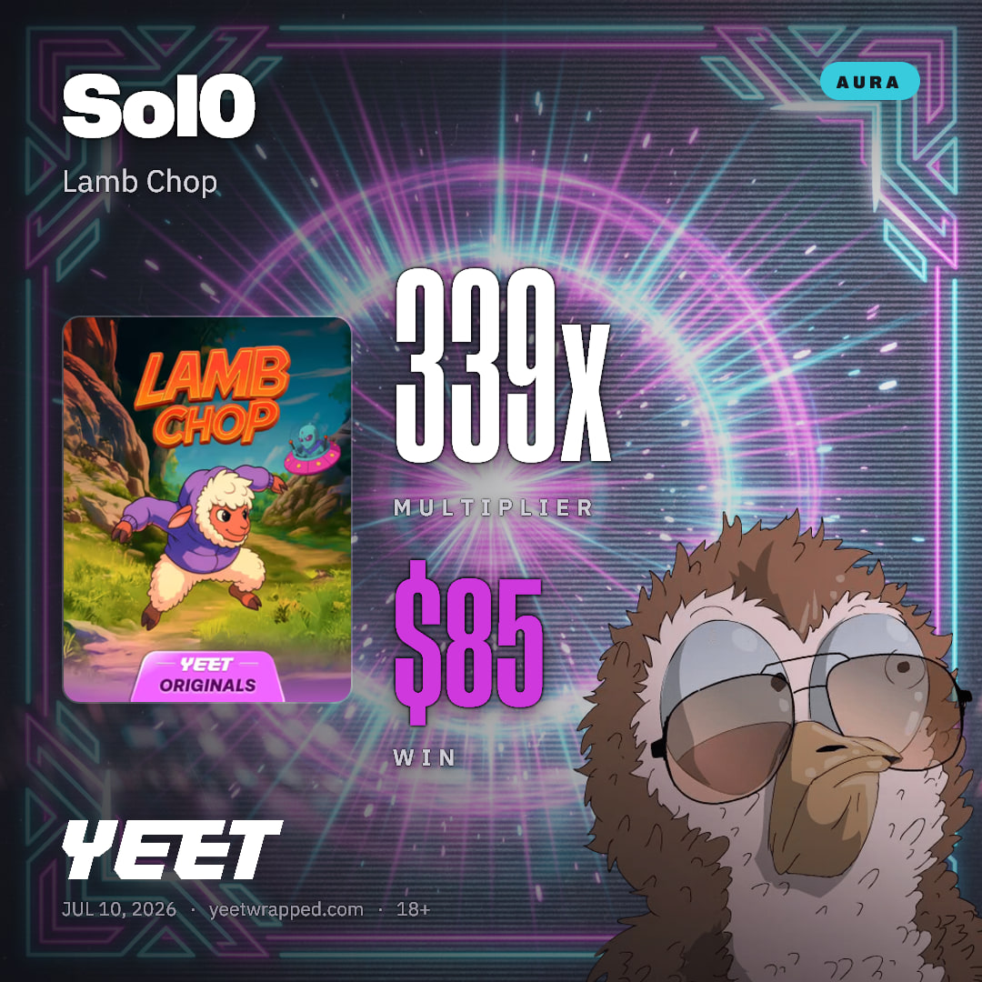 Sol0 hit 338.7x on Lamb Chop