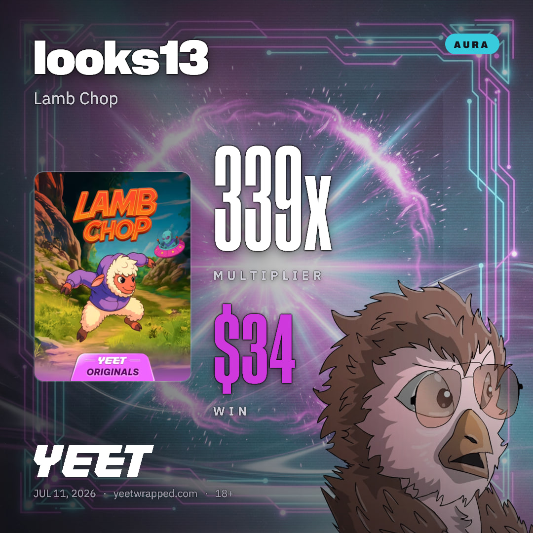 looks13 hit 338.7x on Lamb Chop