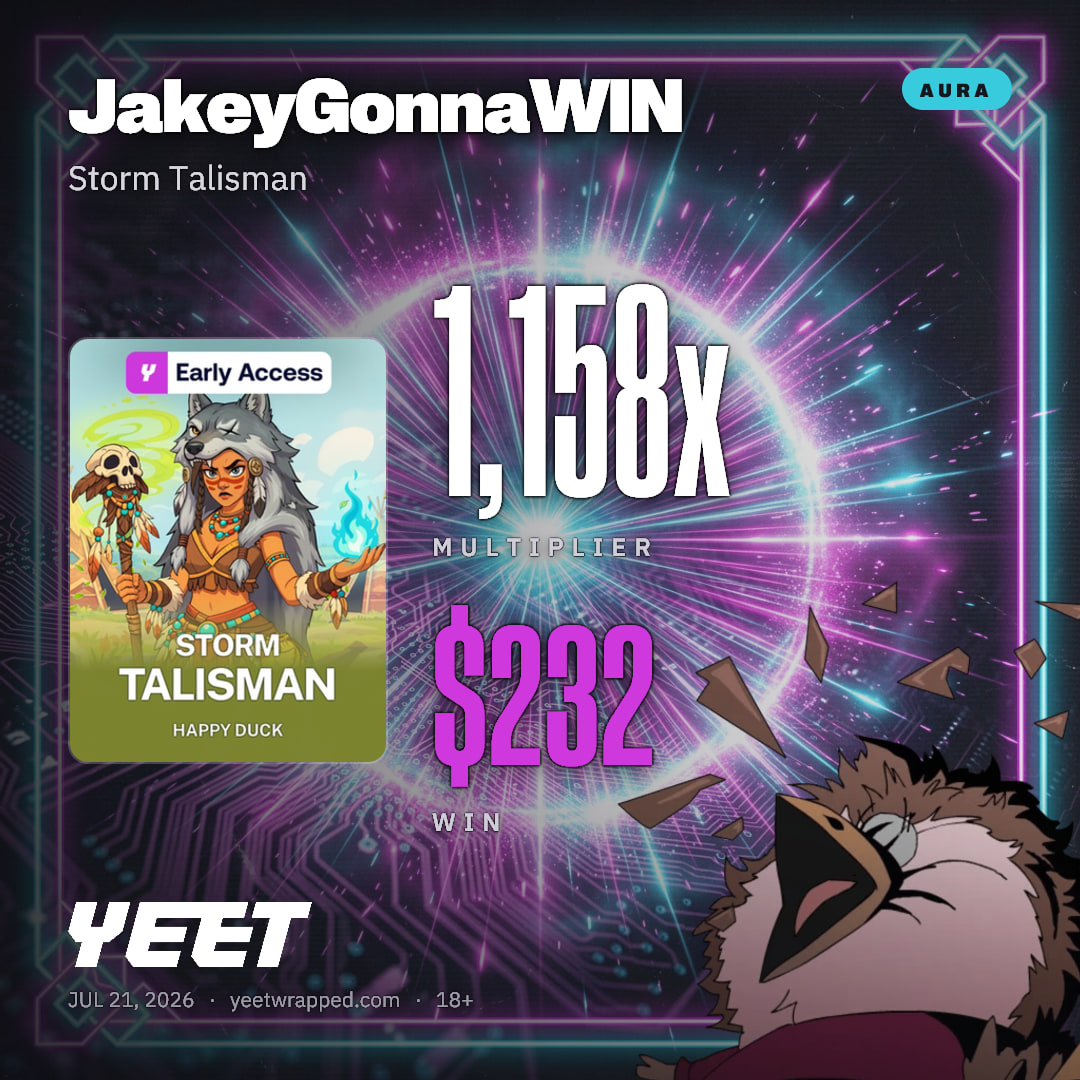 JakeyGonnaWIN hit 1,158x on Storm Talisman