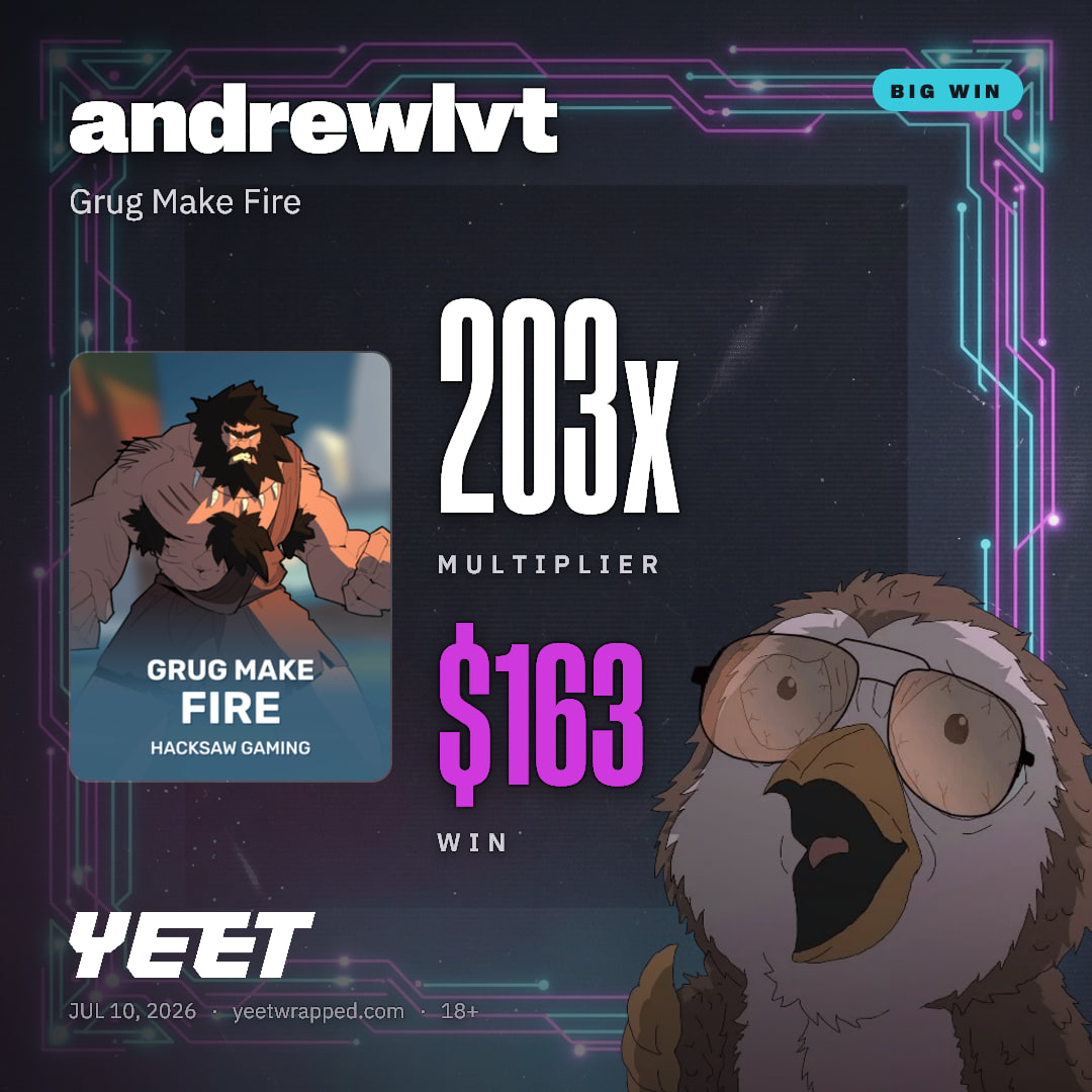 andrewlvt hit 203.2x on Grug Make Fire