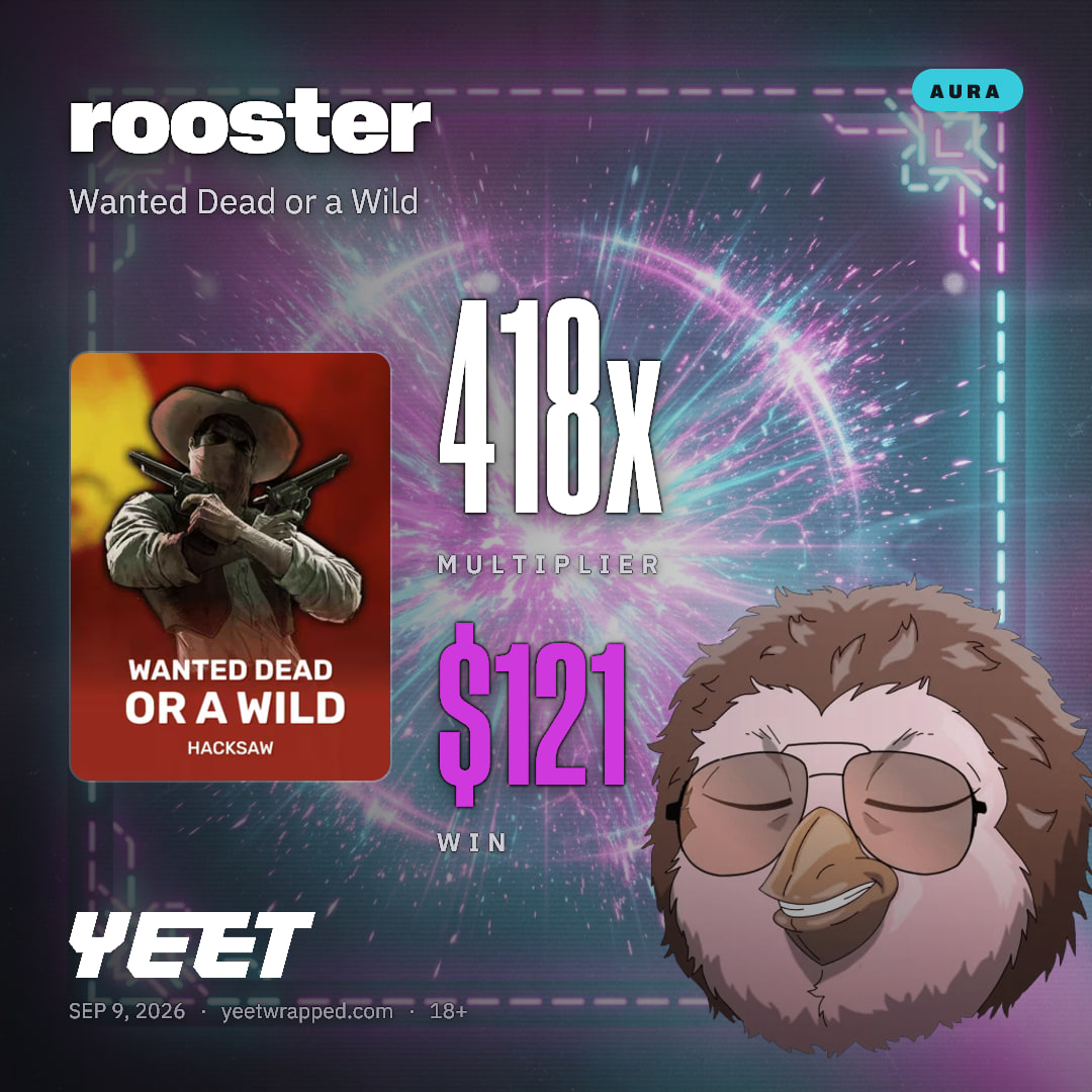 rooster hit 418.3x on Wanted Dead or a Wild