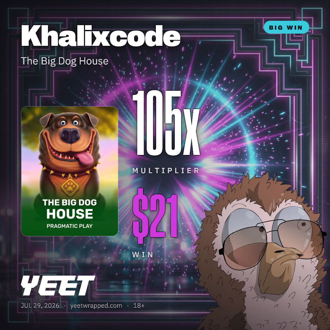 Khalixcode hit 104.9x on The Big Dog House