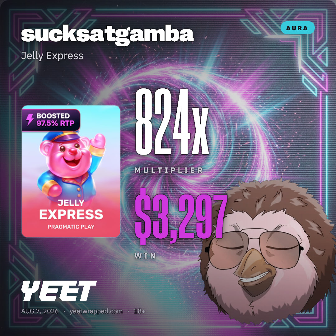 sucksatgamba hit 824.3x on Jelly Express